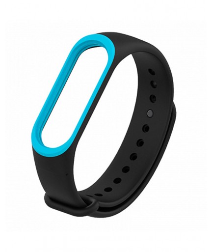 Ремешок Dual Color для Xiaomi Mi Band 3/4 (Black-Blue) купить в Уфе | Обзор | Отзывы | Характеристики | Сравнение