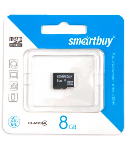 MICRO SD 8Gb Smart Buy Class 4 без адаптера SD купить в Уфе | Обзор | Отзывы | Характеристики | Сравнение