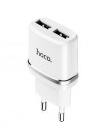 Сетевой адаптер Hoco C12 на 2 USB 2.4A (Белый) купить в Уфе | Обзор | Отзывы | Характеристики | Сравнение