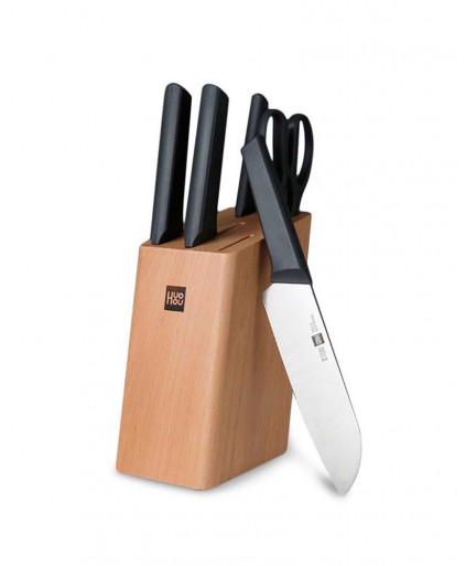 Набор ножей Xiaomi Huo Hou Fire Kitchen Steel Knife Set (6 предметов) купить в Уфе | Обзор | Отзывы | Характеристики | Сравнение